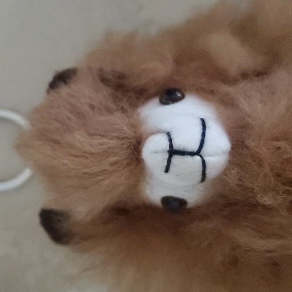 Authentic Alpaca Fur Keychain nwot - Picture 2 of 4